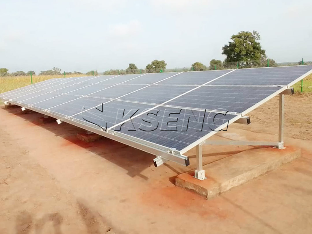 500kW - 감비아의 알루미늄 지상 태양광 솔루션