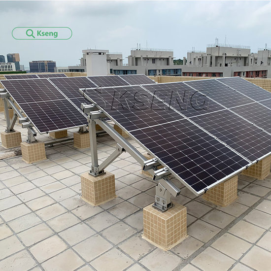 flat roof solar mounting system