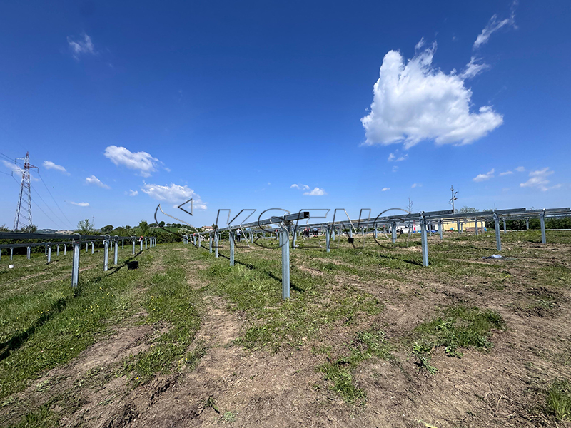 Durable single axis solar tracking system designed for long-term performance