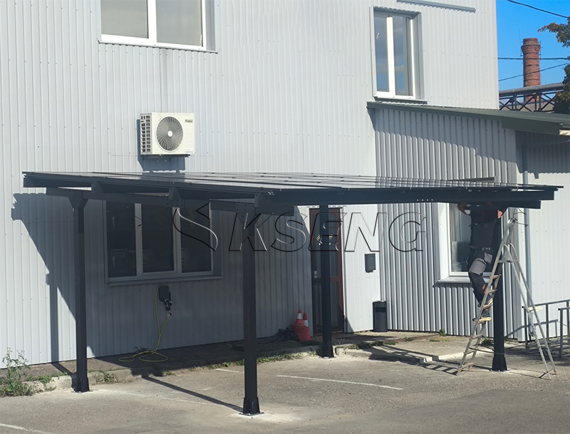 Aluminum solar carport mounting system for residential parking and clean energy generation Aluminum solar carport mounting system for residential parking and clean energy generation
