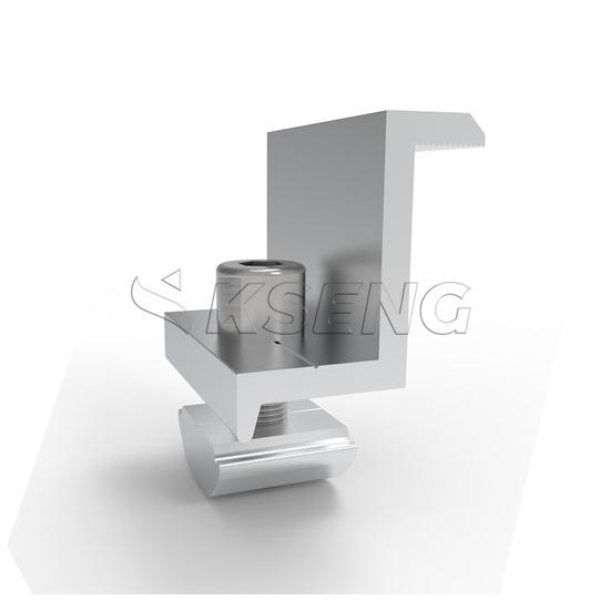 Aluminum Solar End Clamp for Secure PV Module Fixation