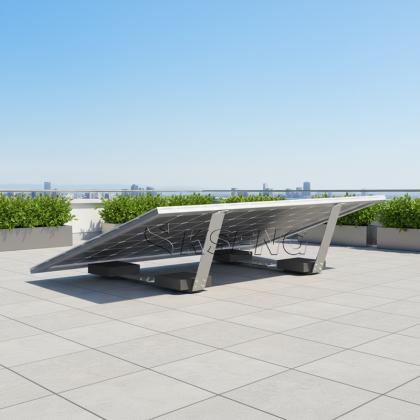 Latest Design Easy Installation Zn-Al-Mg Solar Ballast Roof Bracket
