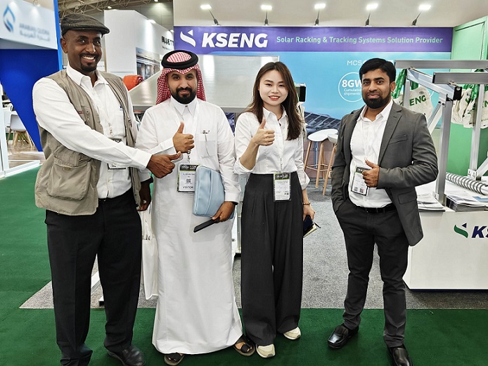 Kseng Solar, The Solar Show KSA 2023에서 올-시나리오 태양광 랙킹 솔루션 전시