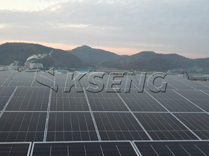 한국 295KW 금속 지붕 태양광 브래킷 프로젝트