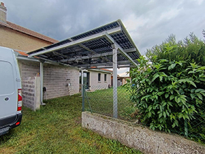 8KW Carport Solar Mounting System Successfully Installed in France