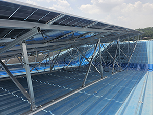 449.92KW Metal Roof Solar Mounting Bracket Installation Project in Korea