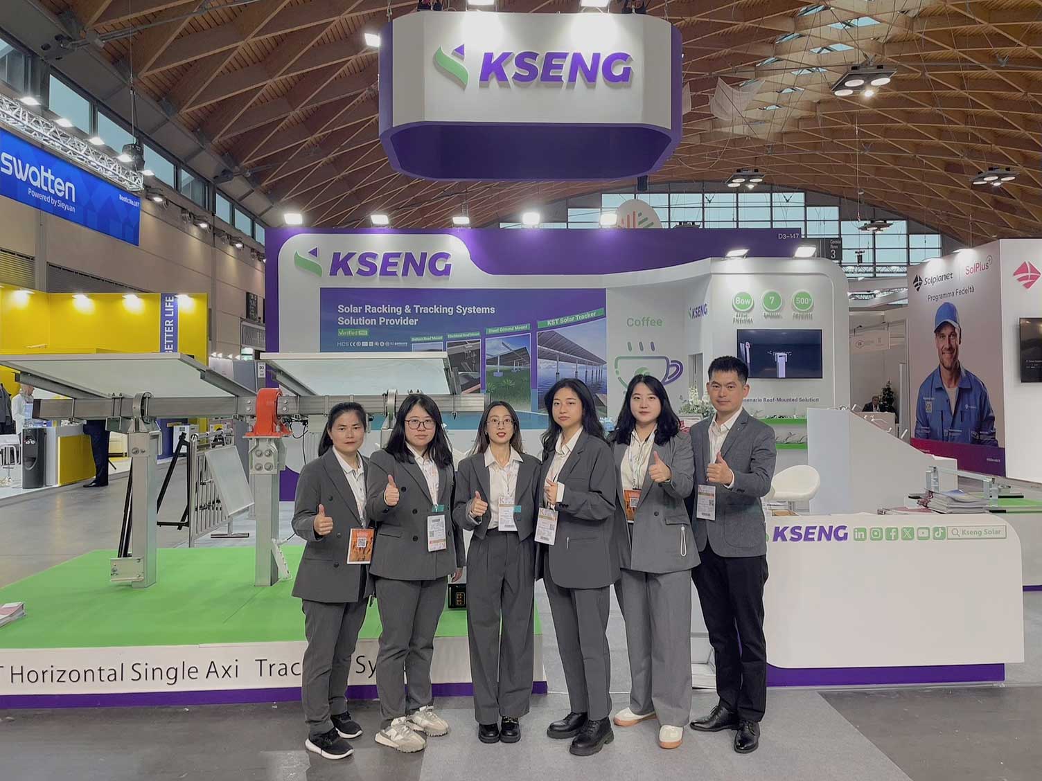Kseng Solar, 혁신적인 태양광 랙 솔루션으로 유럽 5개 박람회에서 놀라운 인상을 남김