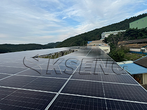 한국 270KW 태양광 패널 지붕 설치 시스템 프로젝트